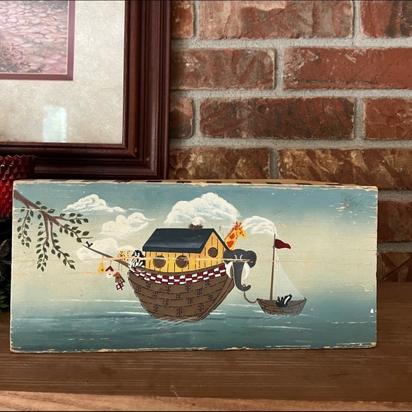 Rare Vintage 1970’s Noah’s Ark Solid Wood Bench‼️FINAL SALE - Picture 8 of 8